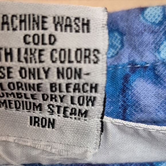 Serengeti Blue and Teal Patterned Cotton Shirt - Picture 4 of 4